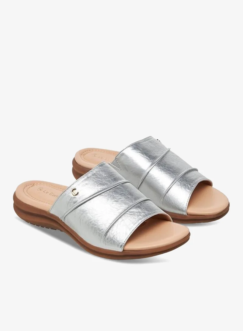 لو كونفورت Women Metallic Slide Sandals