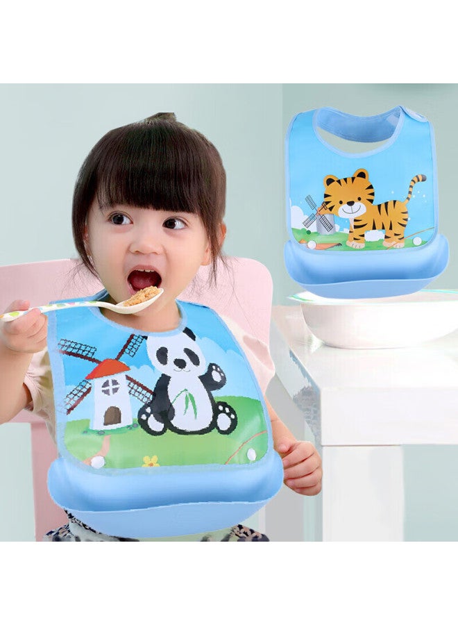 9i9 Baby Feeding Bibs Waterproof Adjustable Detachable Eating Bibs For Children 2 Pack A204 - Image 2