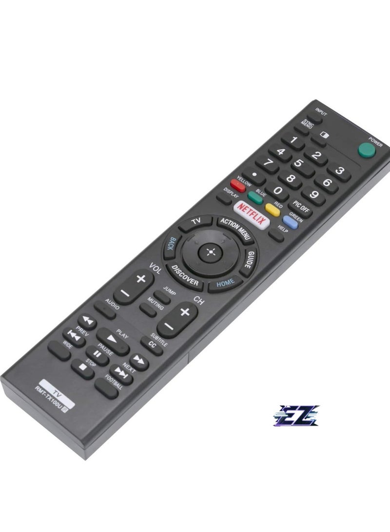 ELTRAZONE RMT-TX100U Universal Remote Control Replacement for Sony LED 4K UHD Smart Bravia TV – Compatible with 49X700D, 55X700D, KDL-50W800C, KDL-50W850C, KDL-55W800C, KDL-55W850C, KDL-65W800C, KDL-65W850C, KDL-75W800C, KDL-75W850C – Includes Battery - Image 2