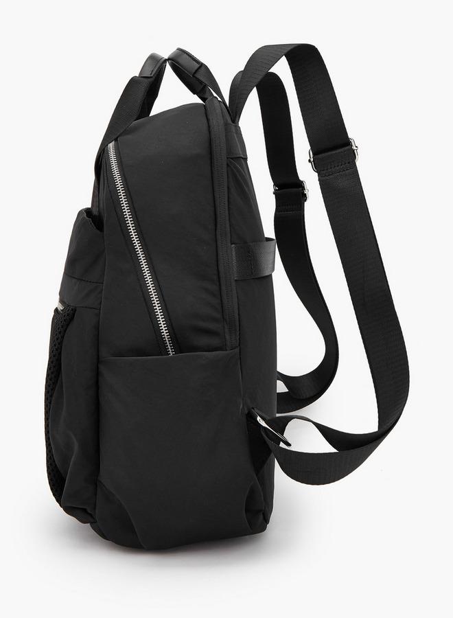 MISSY Textured Backpack With Adjustable Shoulder Straps - Image 4