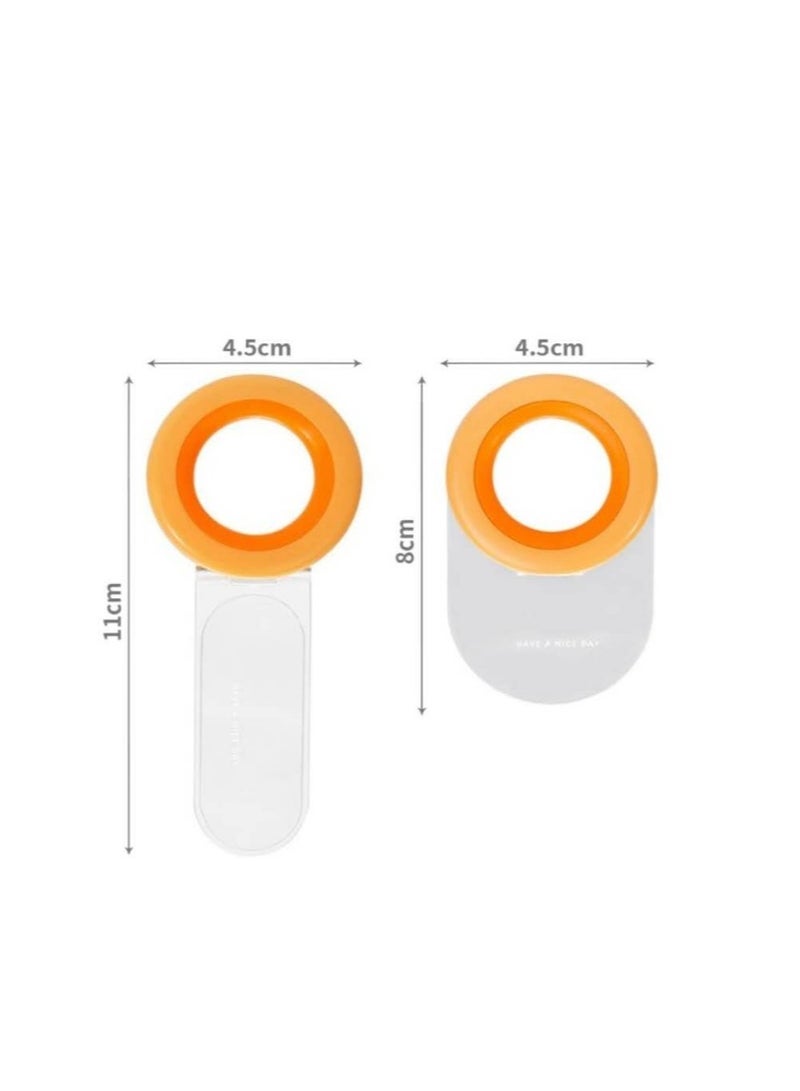 Toilet Lid Lifter Set, 2 Pcs Toilet Cover Handle & Seat Cover Lifter, Avoid Direct Contact with The Toilet - Portable Toilet Seat Handle for Home, Office, Hotel Orange - Image 5