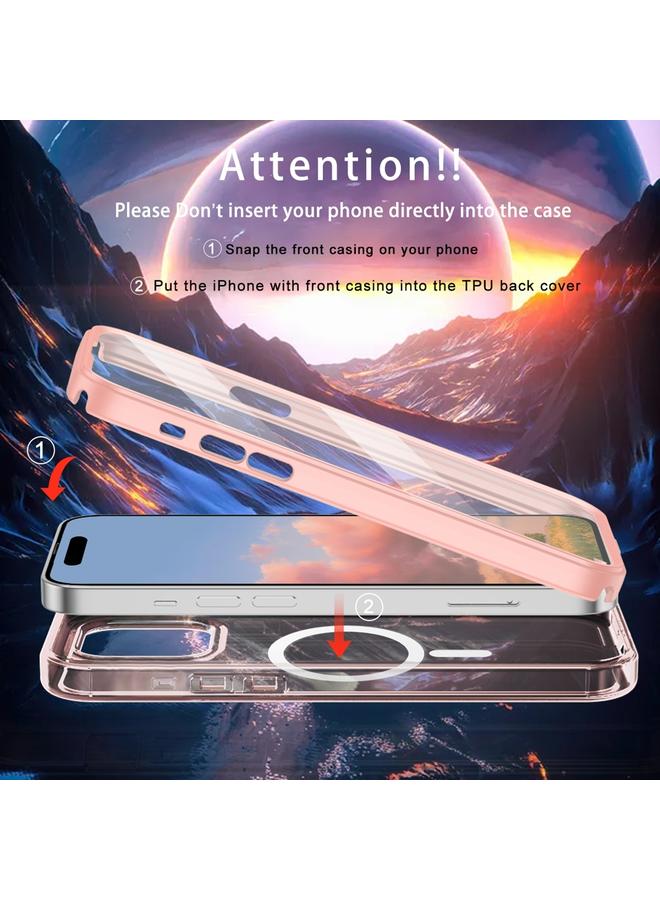 S-TOP Case For iPhone 15 Pro Colorful MagSafe Magnetic PC Hybrid TPU Phone Case - Image 3
