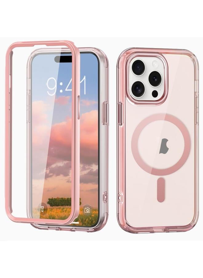 S-TOP Case For iPhone 15 Pro Colorful MagSafe Magnetic PC Hybrid TPU Phone Case - Image 1