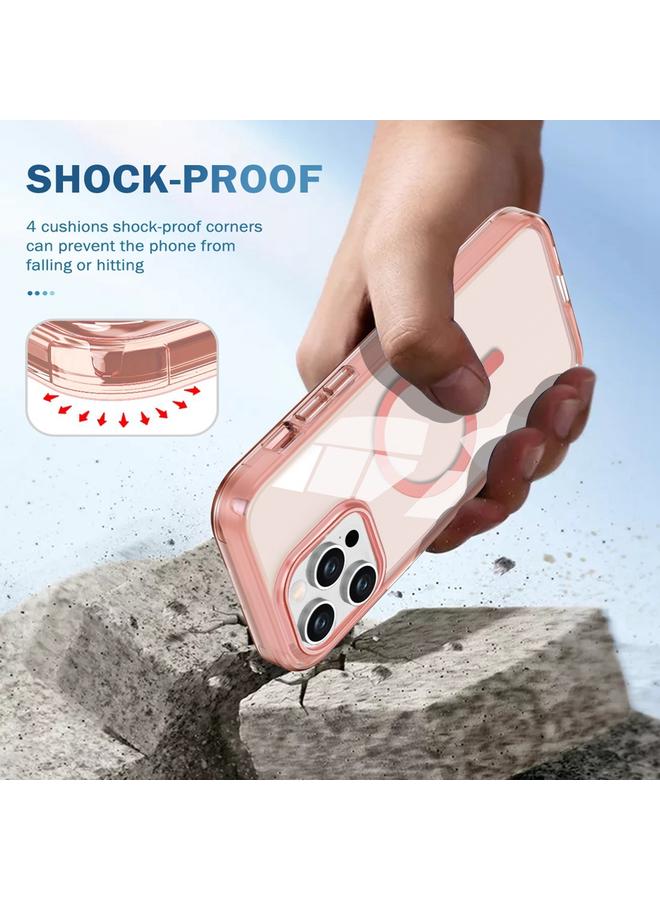 S-TOP Case For iPhone 15 Pro Colorful MagSafe Magnetic PC Hybrid TPU Phone Case - Image 5