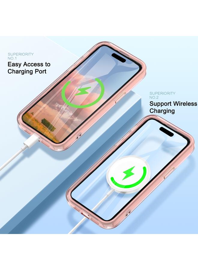 S-TOP Case For iPhone 15 Pro Colorful MagSafe Magnetic PC Hybrid TPU Phone Case - Image 2