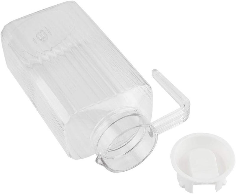 Acrylic Transparent Bottle Striped Water Ice Cold Jug with Lid great for Homemade Cold Tea or for Glass Milk Bottles Reusable Drinking Bottles(1800ml) - Image 5