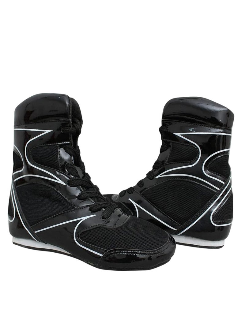 سبال ملاكمة أحذية كمال الاجسام مصارعة يقاتل أحذية مريحة حركة ارتفاع الجر رياضة حذاء للتدريب مواي تاي رفع الأثقال معدات رياضية المشي جري الصالة الرياضية - Image 2