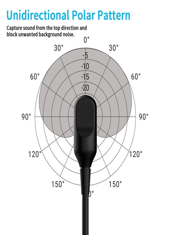 Cubilux Cublilux TRS Mic Replacement for HyperX - Cloud Mix Gaming Headsets - Crystal Clear Audio, Noise Cancelling, Adjustable Arm - Enhance Your Gaming and Streaming Audio Experience-6.5inch - Image 3