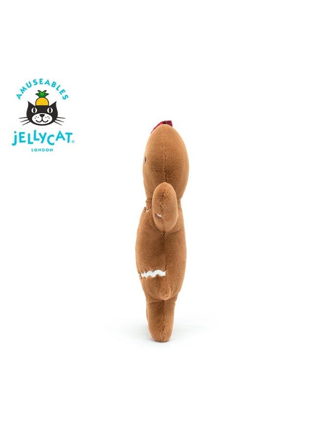 جيليكات سعيد خبز الزنجبيل روبي دمية بلوش دمية هدية دمية مهدئة 2025 عيد الميلاد منتج جديد ، حجم قياسي - Image 3