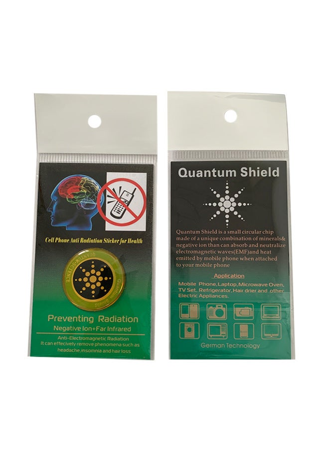 E-commerce Sunflower Anti-radiation Mobile Phone Sticker/round Patch/mobile Phone Shield EMR Shield-Color:Silver Boxed - Image 3