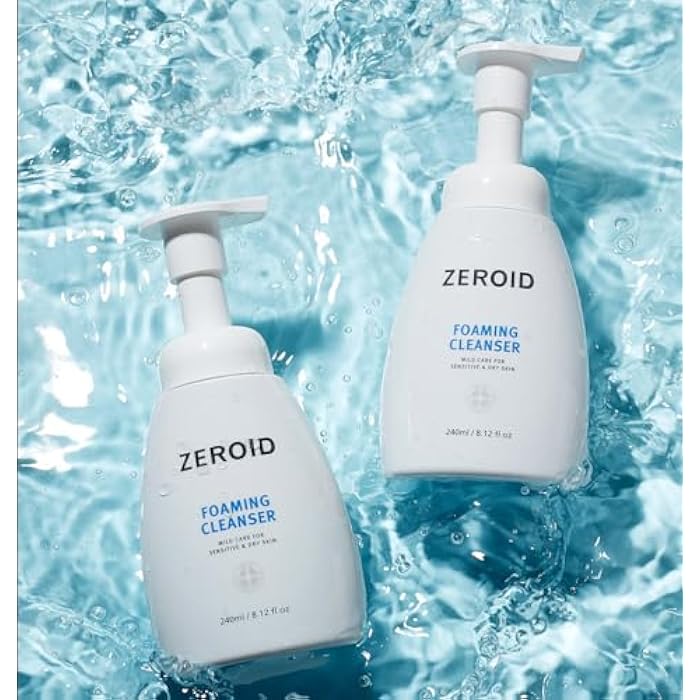 ZEROID | Foaming Cleanser | Facial Cleanser for Sensitive & Dey Skin | Mild Face Wash Care | Gentle Face Wash | Moisturizing Face Soap | Dermatologist Tested | Korean Skin Care | 8.1 fl oz (240ml) - Image 4