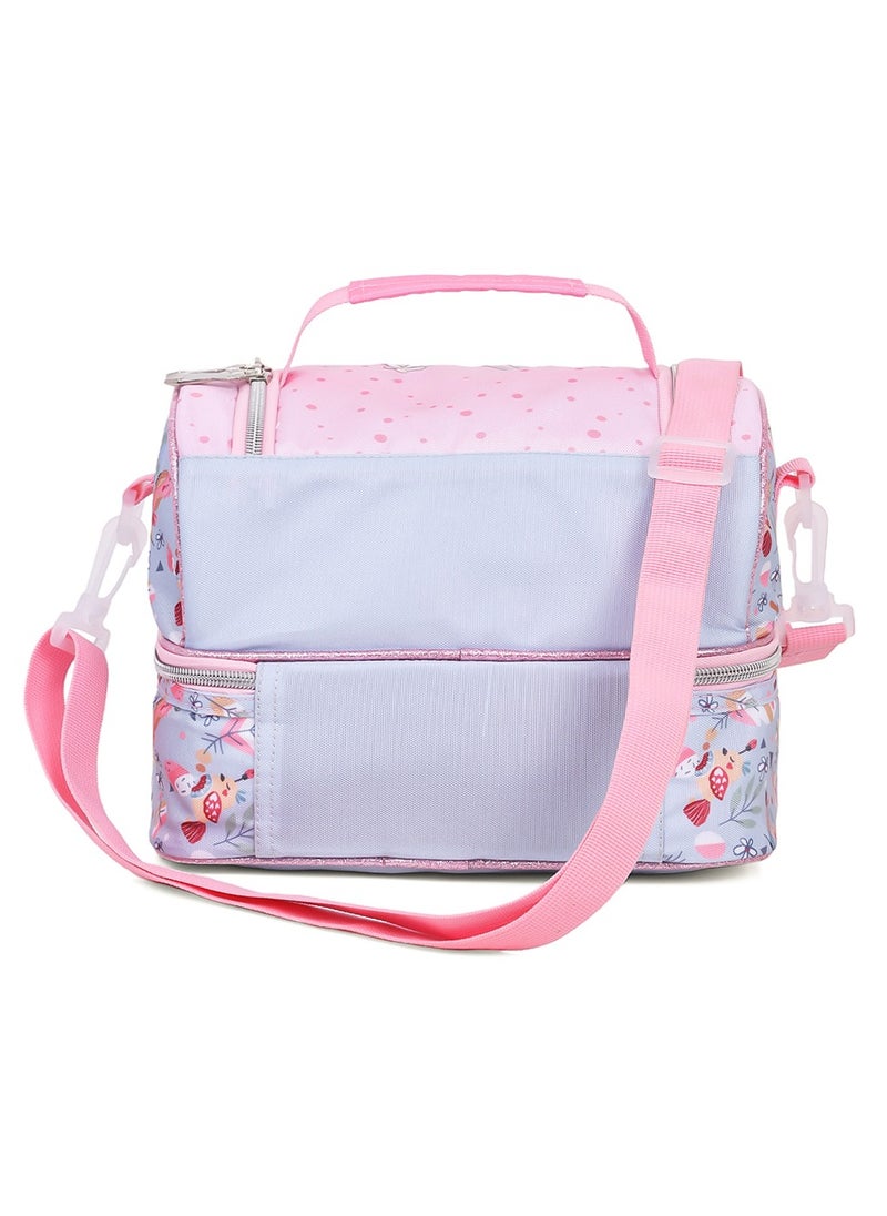 Eazy Kids - Eazy Kids Dual Compartment Lunch Bag Love - Pink - Image 1
