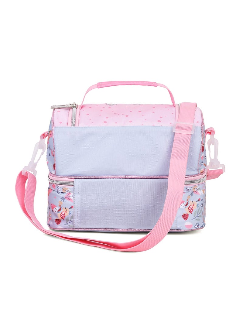 Eazy Kids - Eazy Kids Dual Compartment Lunch Bag Love - Pink - Image 1