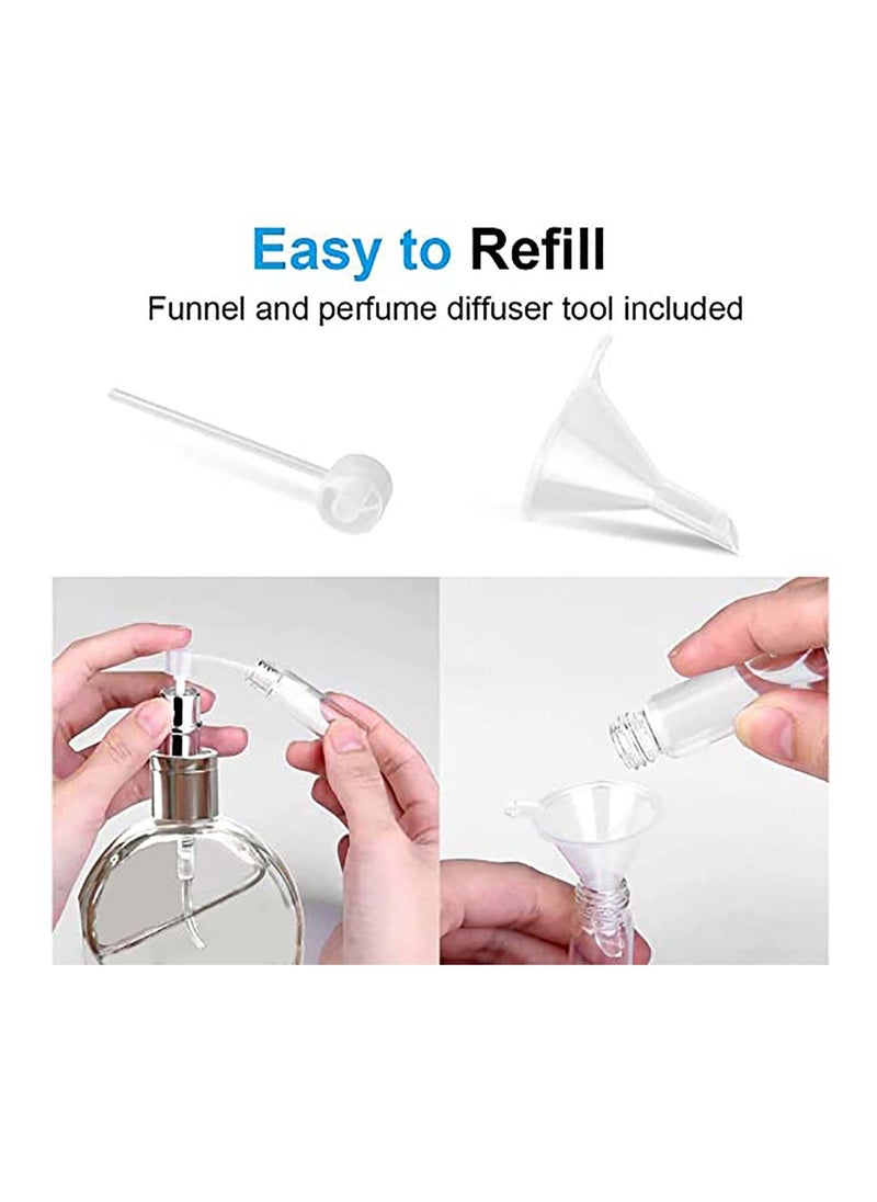 Generic Mini Perfume Atomisers Bottles Refillable Fine Mist Spray Bottles Portable Travel Atomizer Bottle Set with Funnel and Perfume Diffuser Pump  - Image 5