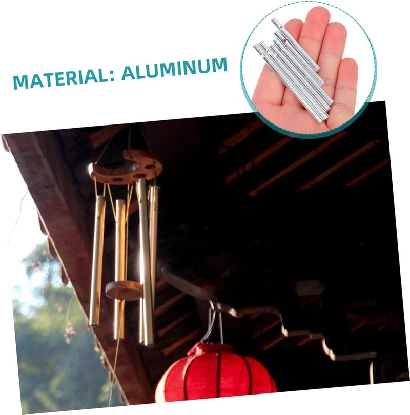 VICASKY 30pcs Aluminum Wind Chime Tubes for Crafts Hanging Decoration Supplies for Boys and Girls Pre-drilled for Easy Assembly for Spaces and Outdoor Decor - Image 3