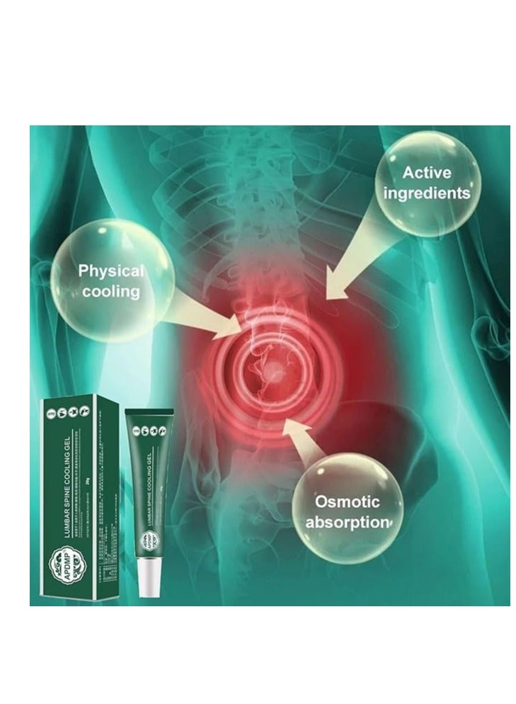 APDMP Lumbar Cold Compress Gel, Cool and Soothing, Relieve Waist Discomfort Relax, Muscle Relaxation, Portable & Easy to Use  - Image 2
