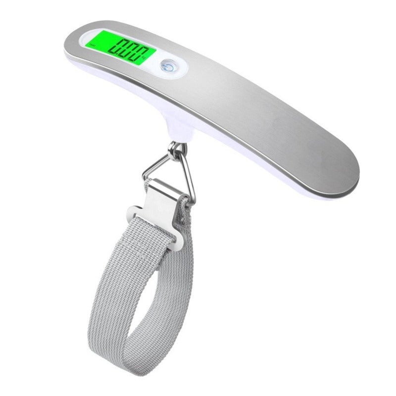 Digital Luggage Scale, 4 Measurement Units, Clear Green Backlit Digital Display - Overload & Low Battery Indicator, Portable Handheld Scale for Travel, Home, Outdoor Activities - Image 1