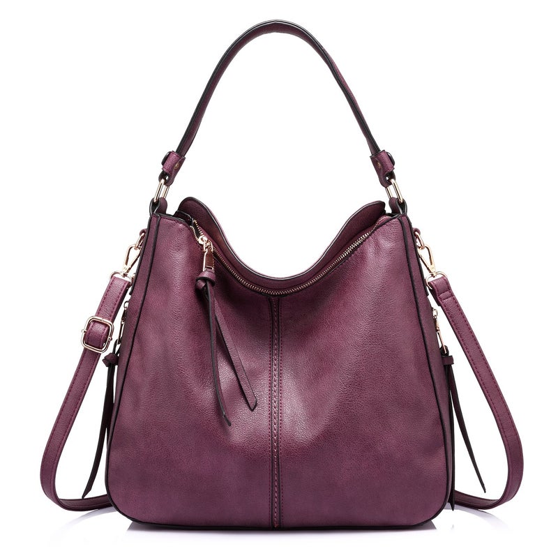 Realer Handbags for Women Large Designer Ladies Hobo bag Bucket Purse Faux Leather - Image 1