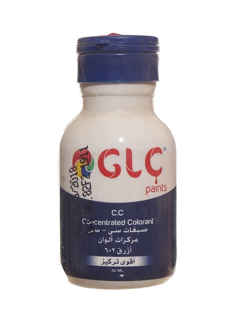 عبوة GLC سي سي 602 - ملونات يونيفرسال زيتي و مائي ( تركيز عالى ) 50 ملم ازرق