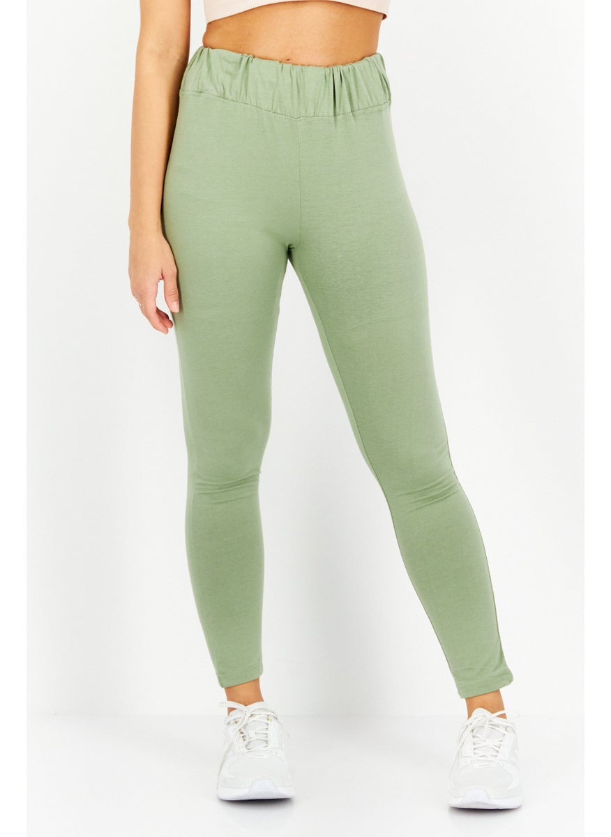 Missguided Women Regular Fit Solid Pant, Green  - Image 1
