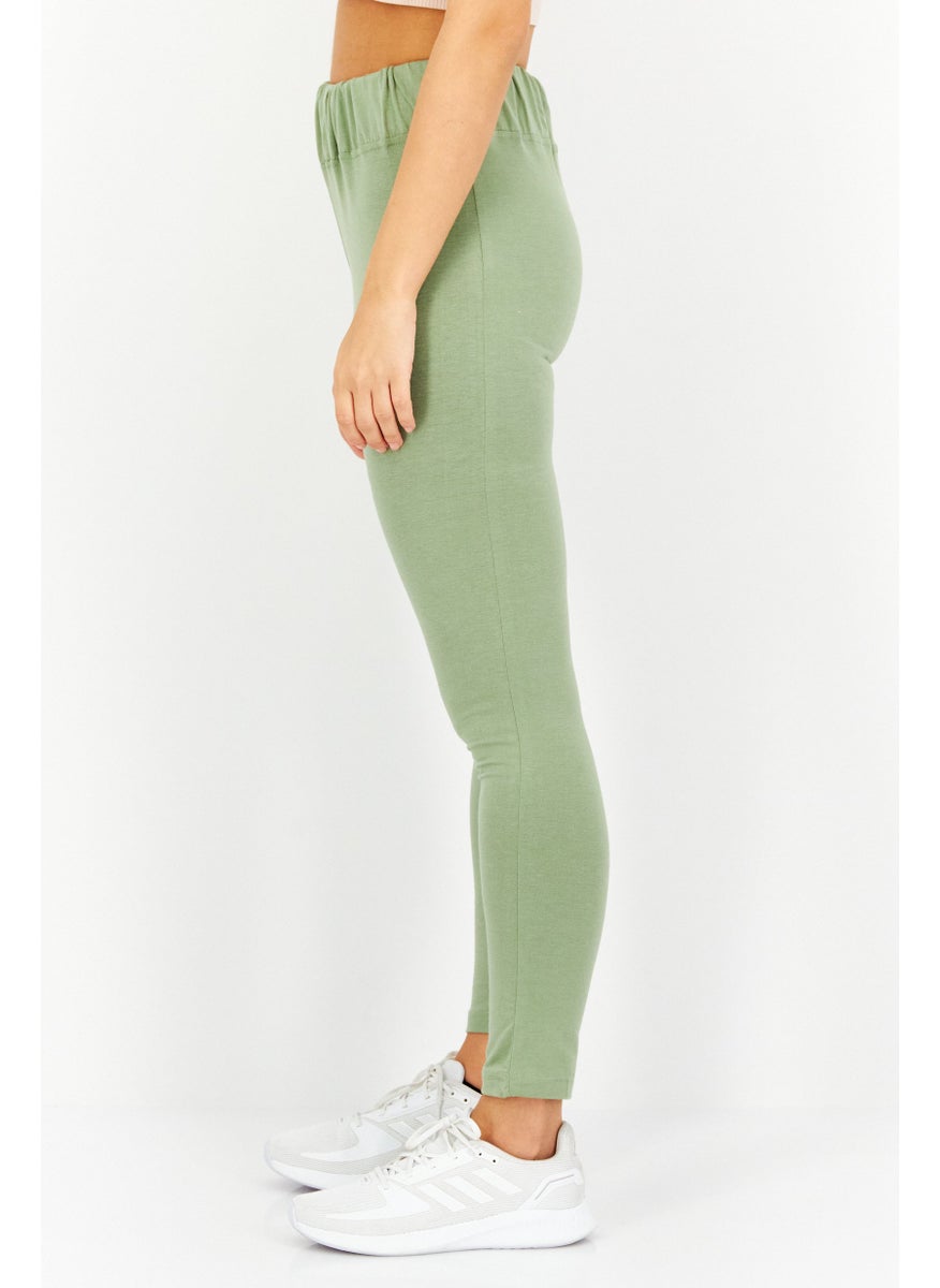 Missguided Women Regular Fit Solid Pant, Green  - Image 2