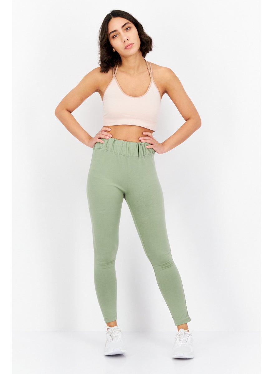 Missguided Women Regular Fit Solid Pant, Green  - Image 4