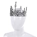 Yilistore Adult Royal King CrownAncient Prince Crown for Halloween Cosplay Silver - Image 2