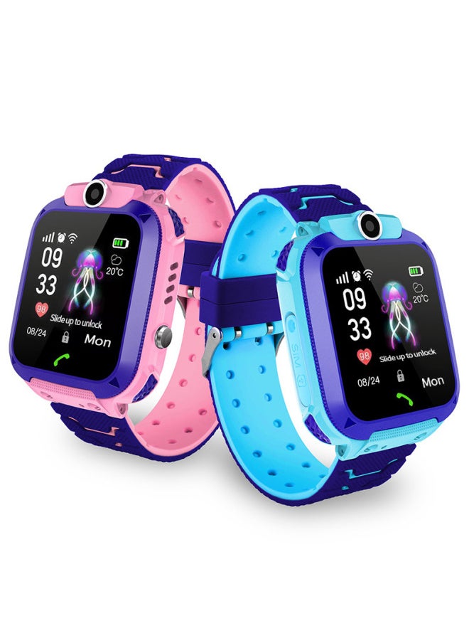 Generic Q19 Kids Smart Phone Watch Waterproof Camera Chat Call Mobile Primary School Students Genius Digital Wristband Gift-Color:Y92 Pink 2g Version  - Image 4