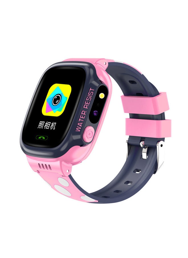 Generic Q19 Kids Smart Phone Watch Waterproof Camera Chat Call Mobile Primary School Students Genius Digital Wristband Gift-Color:Y92 Pink 2g Version  - Image 1