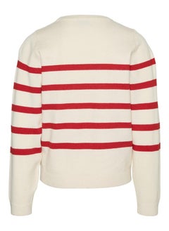 Vero Moda Girl Kids Stripe Crew Neck Sweatshirt  - Image 4