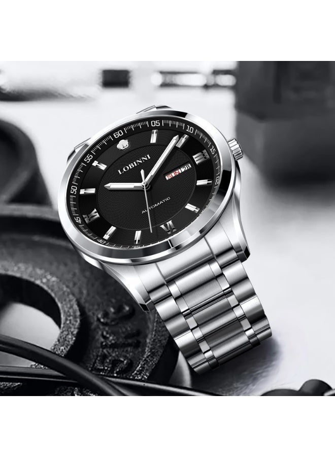 Lobinni Automatic Minimalist Display Luxury Watches For Men 42mm - Image 3