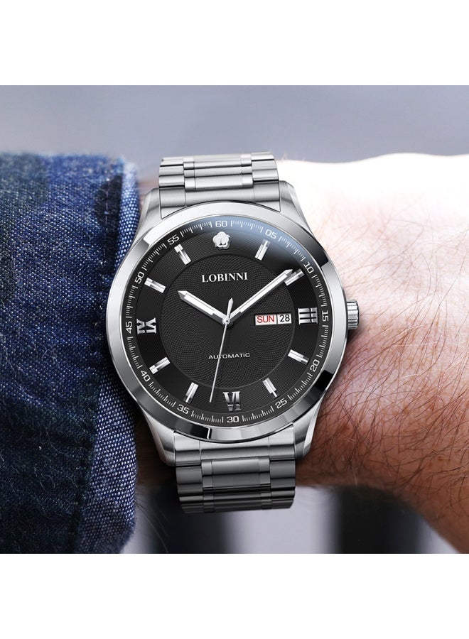 Lobinni Automatic Minimalist Display Luxury Watches For Men 42mm - Image 4