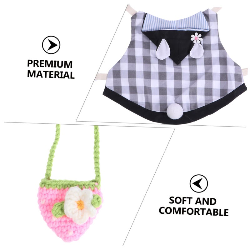 Pet Bunny Costume Set With Leash And Vest Comfortable Breathable For Outdoor Parties - Image 4