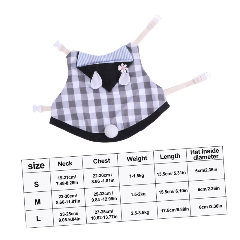 Pet Bunny Costume Set With Leash And Vest Comfortable Breathable For Outdoor Parties - Image 3