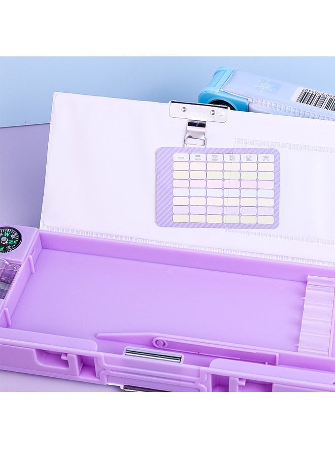 Disney - Frozen Children's Multifunctional Pencil Case with Pencil Sharpener Purple 22.8*8*3cm - Image 1