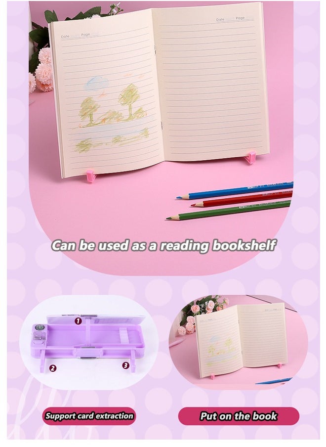 Disney - Frozen Children's Multifunctional Pencil Case with Pencil Sharpener Purple 22.8*8*3cm - Image 1