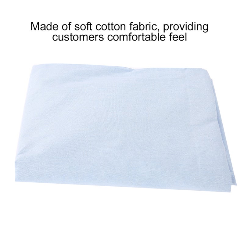 Beauty Salon Massage SPA Couch Cover Soft Cotton Bed Cover With Face Breath Hole Light Blue - Image 5