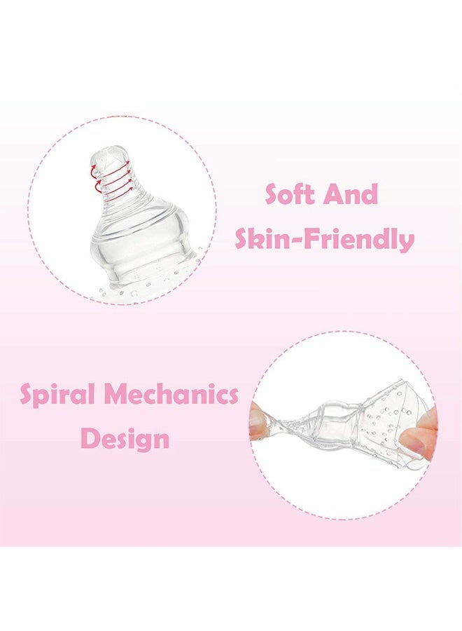 MXN 2 Pcs Nipple Shield with Carrying Case for Nursing Newborn - Premium Contact Nipple Cover for Breastfeeding with Latch Difficulties or Flat or Inverted Nipples Non-Toxic Nipple Extender for Breastfeeding, Flat or Inverted Nipple - Image 3