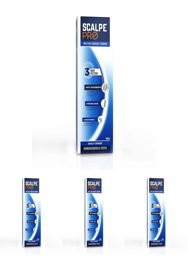 Scalpe Pro Anti dandruff Shampoo 400ml (Pack of 4) - Image 1