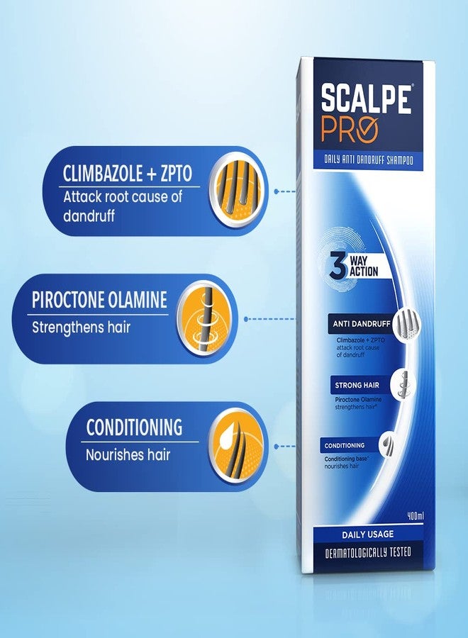 Scalpe Pro Anti dandruff Shampoo 400ml (Pack of 4) - Image 4