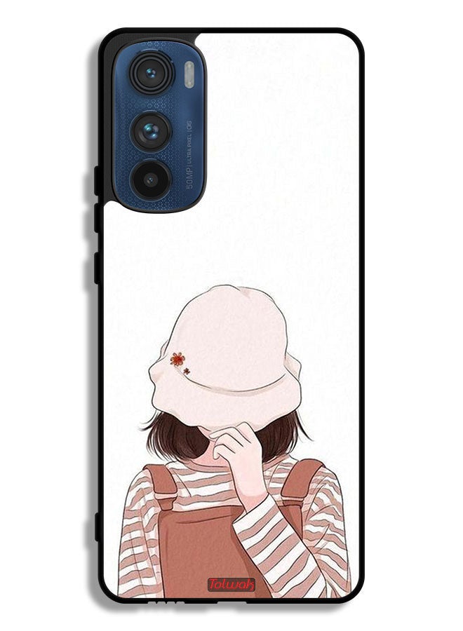 Tolwak Motorola Edge 30 Protective Case Cover Hide Face By Hat - Image 1