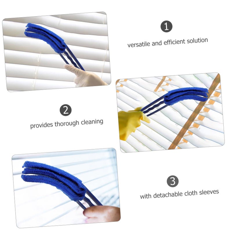 PRETYZOOM 5 Piece Air Vent Blind Ceiling Fan Duster Window Cleaning Brush - Image 4