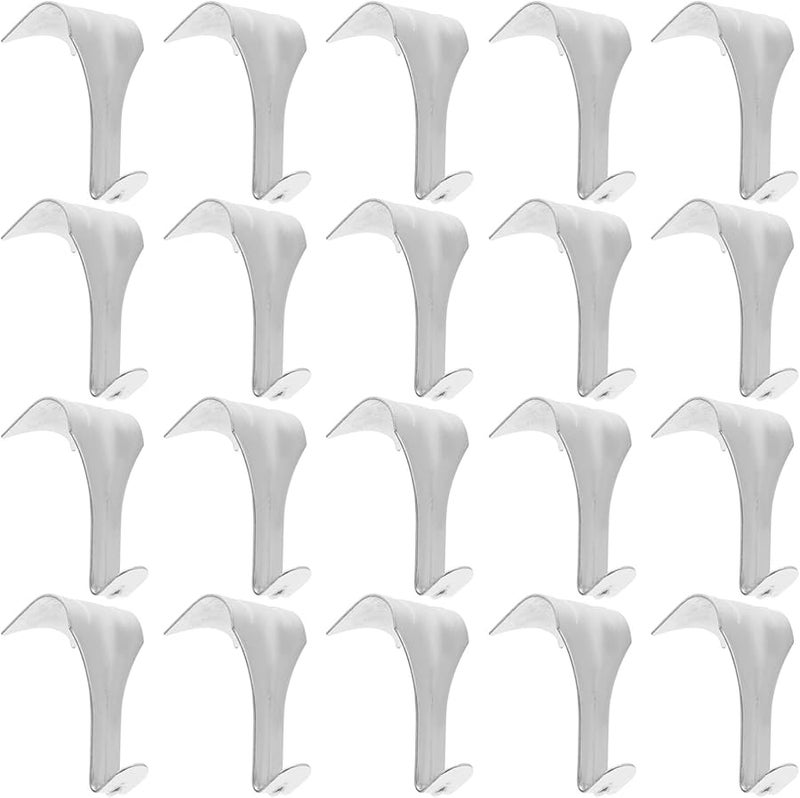 Tehaux 20 قطعة خطاف صور متين من سبائك الزنك سهل التركيب حوامل جدار قوية - Image 1