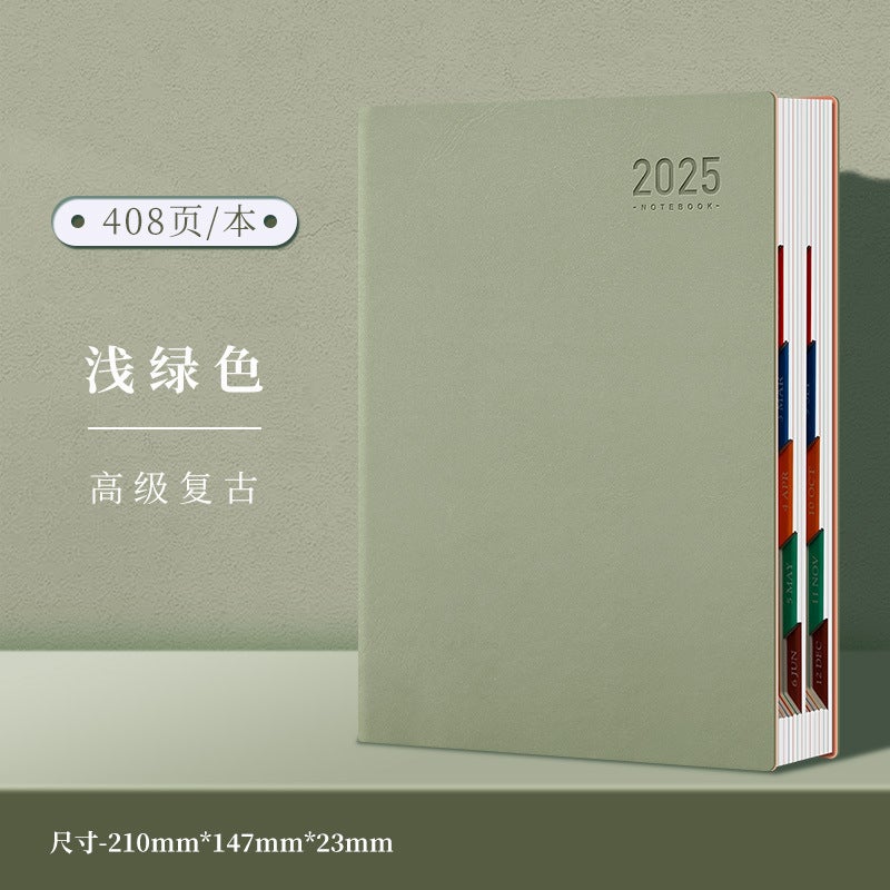 2025 Schedule New Daily Planner One Page Per Day Work Calendar Notepad Efficiency Manual A5 - Image 1