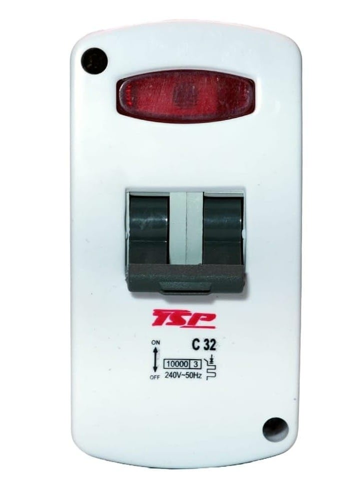 Generic Wingwon 32 Amp Electric Home Safe Mini Mcb With Enclosure White  - Image 2