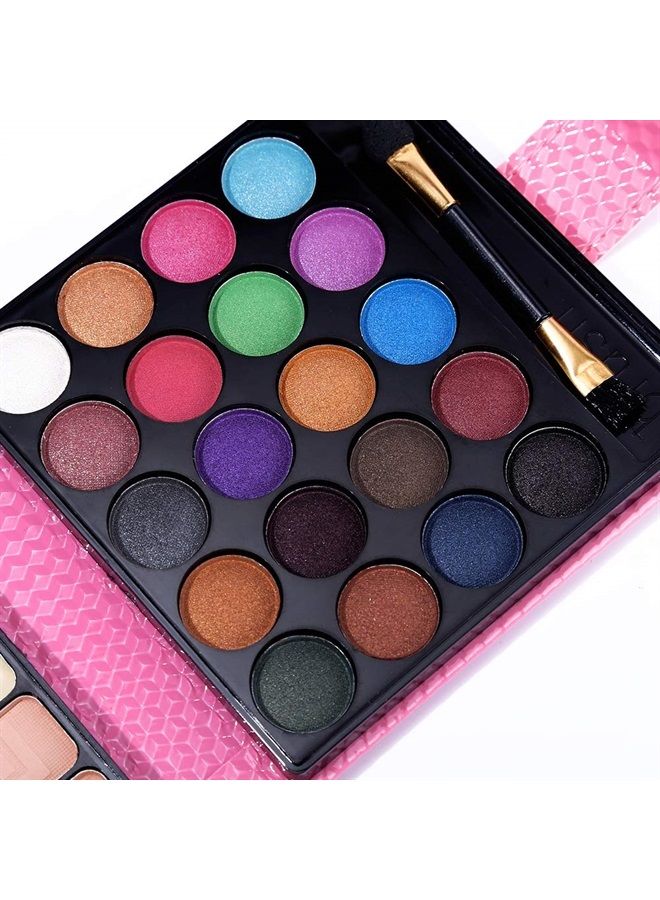 QiBest All in One Makeup Kit - 20 Eyeshadow, 6 Lip Glosses, 3 Blushers, 2 Powder, 1 Concealer, 1 Mirror, 1 Brush, Make Up Gift Set for Teen Girls, Beginners And Pros - Image 2