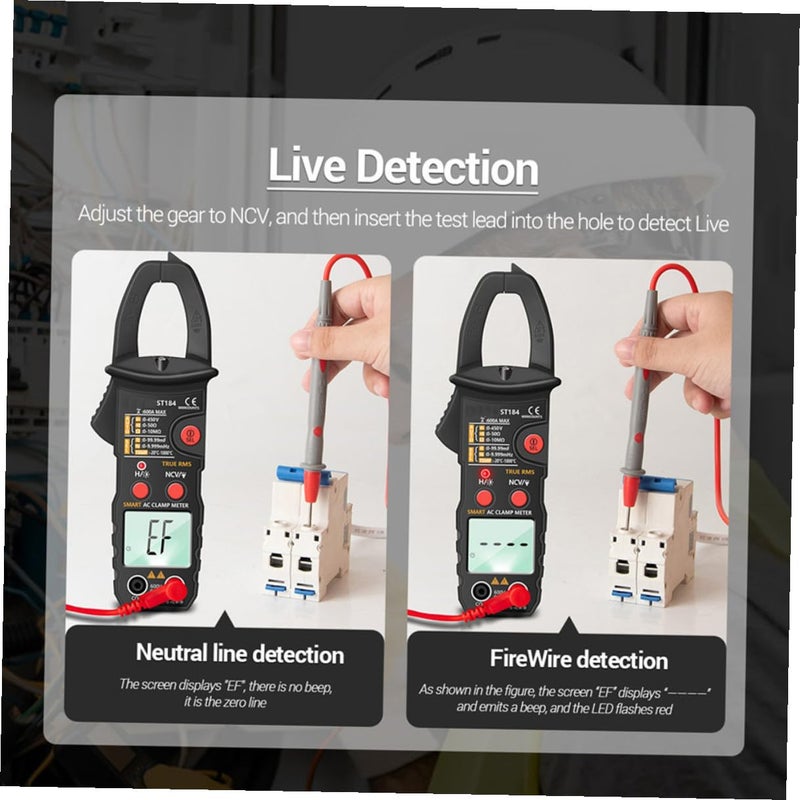 Digital Clamp Meter Multimeter AC DC Current Tester Voltage Measurement Tool Without Batteries - Image 4