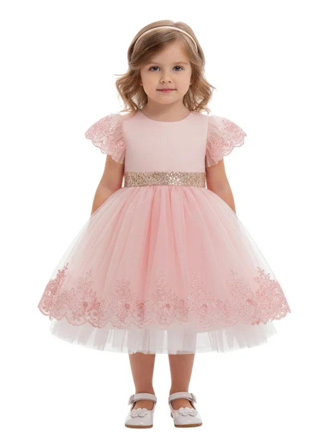 دىدانيالا فستان سهرة دانتيل مطرّز بالترتر