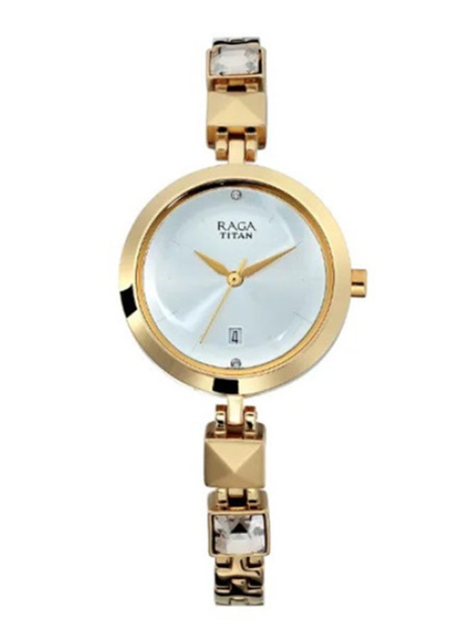 تيتان ساعة تيتان راجا فيفا بقرص فضي للنساء - Image 1