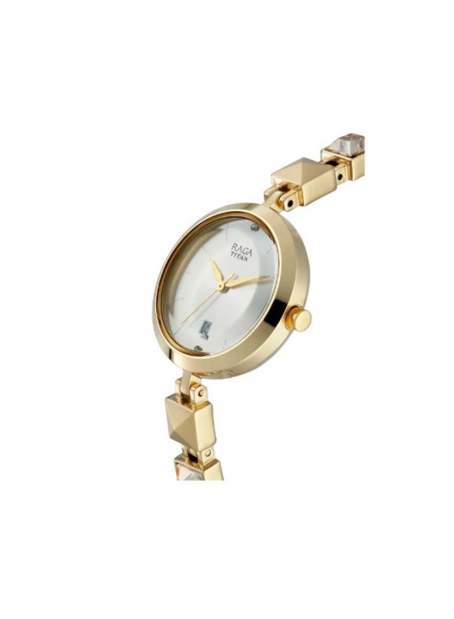 تيتان ساعة تيتان راجا فيفا بقرص فضي للنساء - Image 2